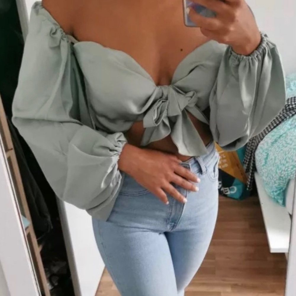 $12 TODAY ONLY Cadet Blue Top